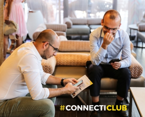 People attending the Chill and Grow your Network with #CONNECTICLUB event