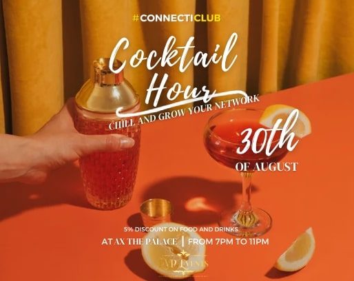 Business Networking Event with #CONNECTICLUB invitation