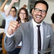 business people happy