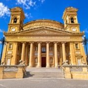 Mosta Rotunda from the front.